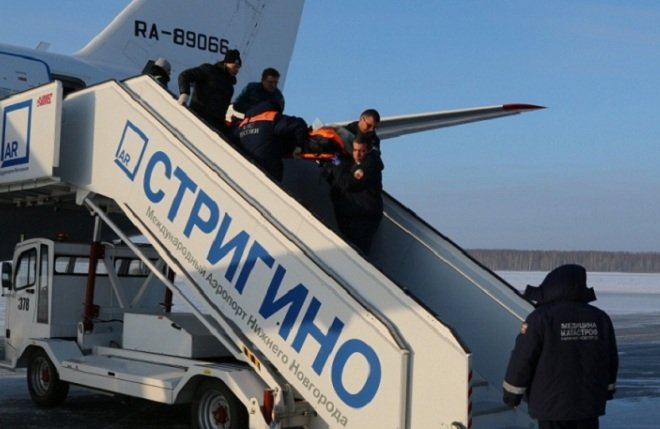 Спецборт МЧС доставил пятерых пациентов на лечение в Нижний Новгород