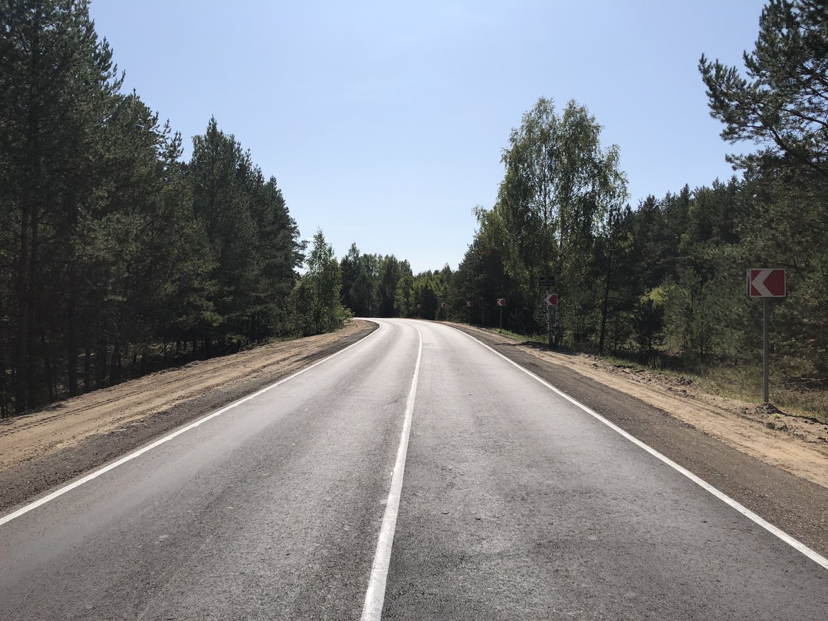 Сосновский участок дороги из Павлова в Саконы отремонтировали в Нижегородской области - фото 1