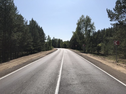 Сосновский участок дороги из Павлова в Саконы отремонтировали в Нижегородской области