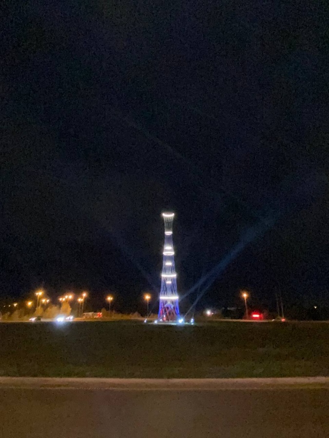 Нижегородскую 25-мероавую Шуховскую башню зажгли в Перми - фото 2