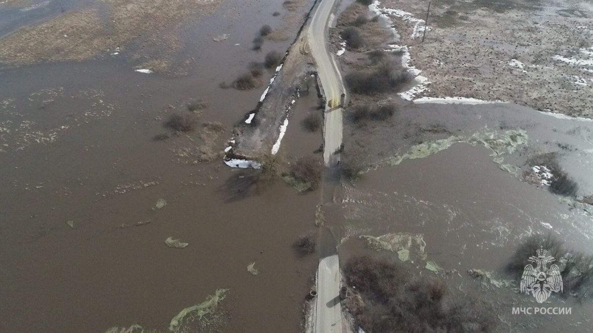 Затопленный мост освободился от воды в Арзамасе - фото 1