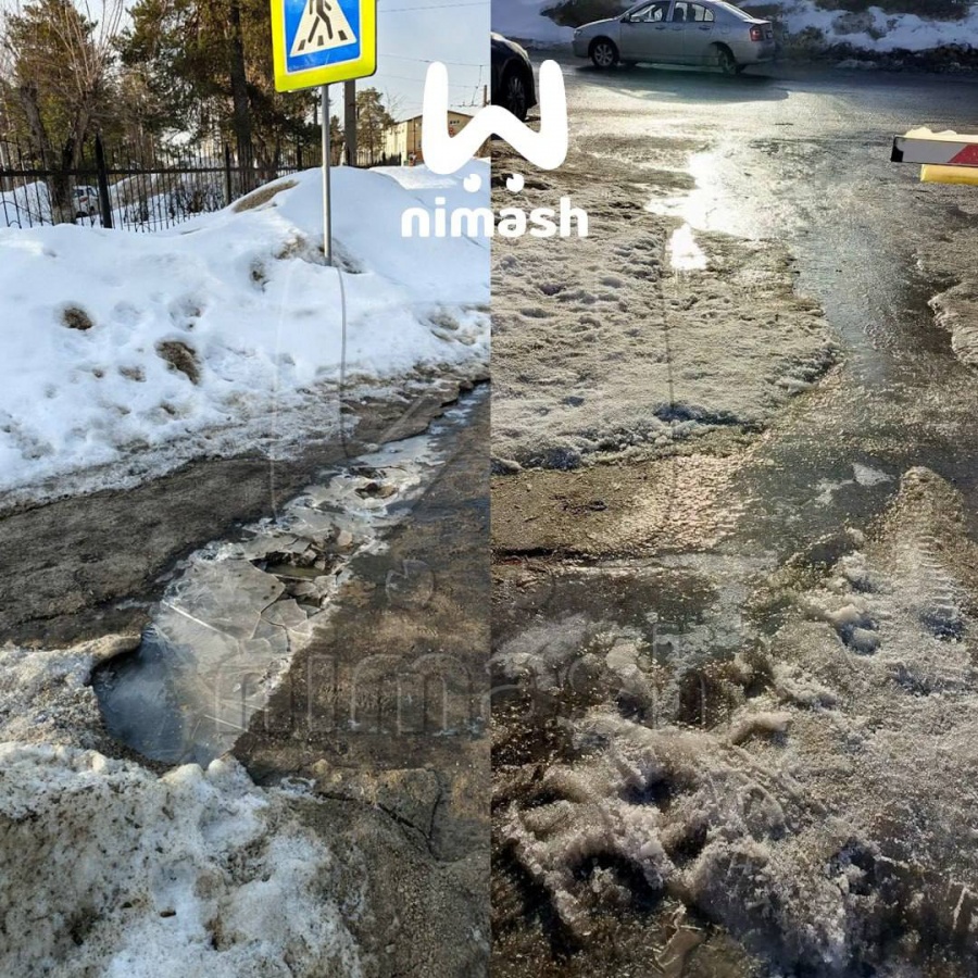 Женщина попала в реанимацию, поскользнувшись на улице в Дзержинске - фото 1