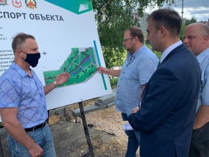 Благоустройство на улице Лопатина выполнено на 60%