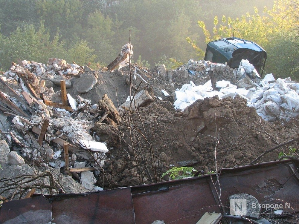 На 400 тысяч рублей оштрафовали подрядчика за свалку строительного мусора на Бору