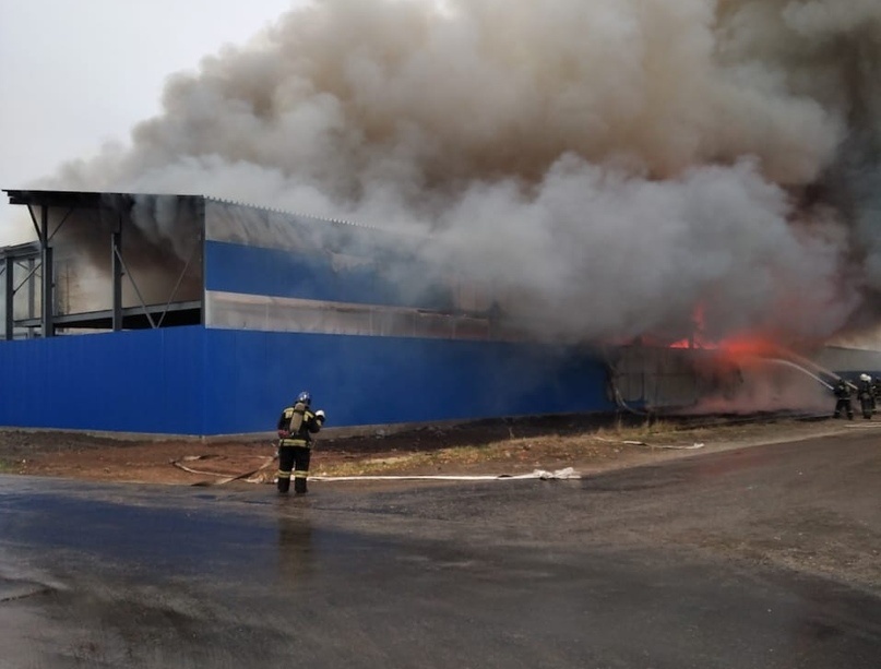 Пожарный поезд задействуют для тушения склада на Федосеенко - фото 1