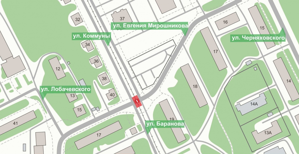 Движение транспорта на участке улицы Коммуны временно ограничат с 22 мая - фото 1