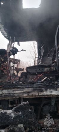 Фура горела в Кстовском районе 8 марта - фото 4