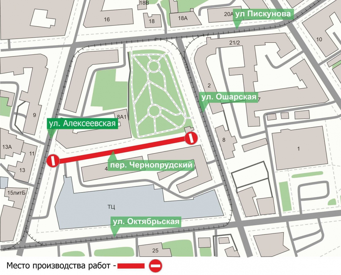 Чернопрудский переулок в Нижнем Новгороде будет перекрыт до августа - фото 1