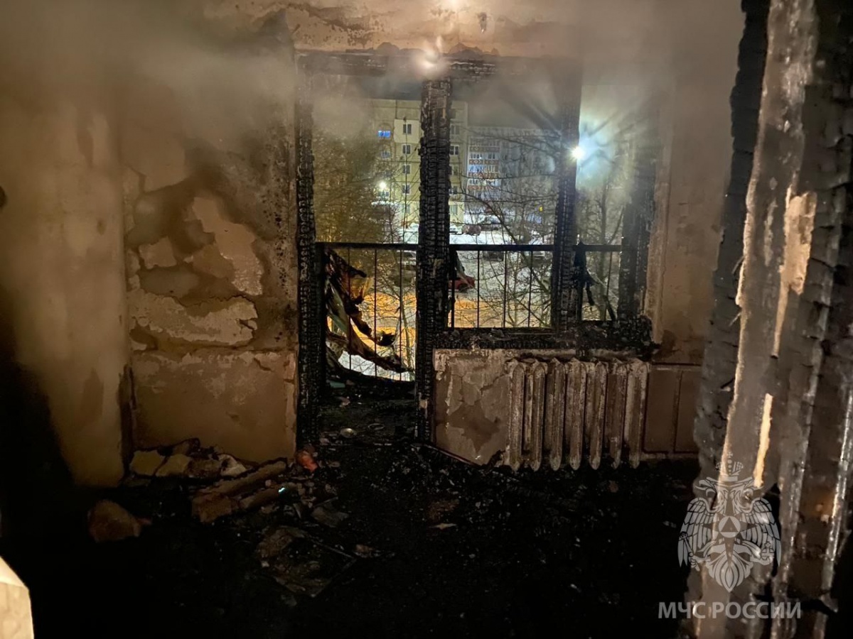 Пенсионеры пострадали на ночном пожаре в Арзамасе - фото 1