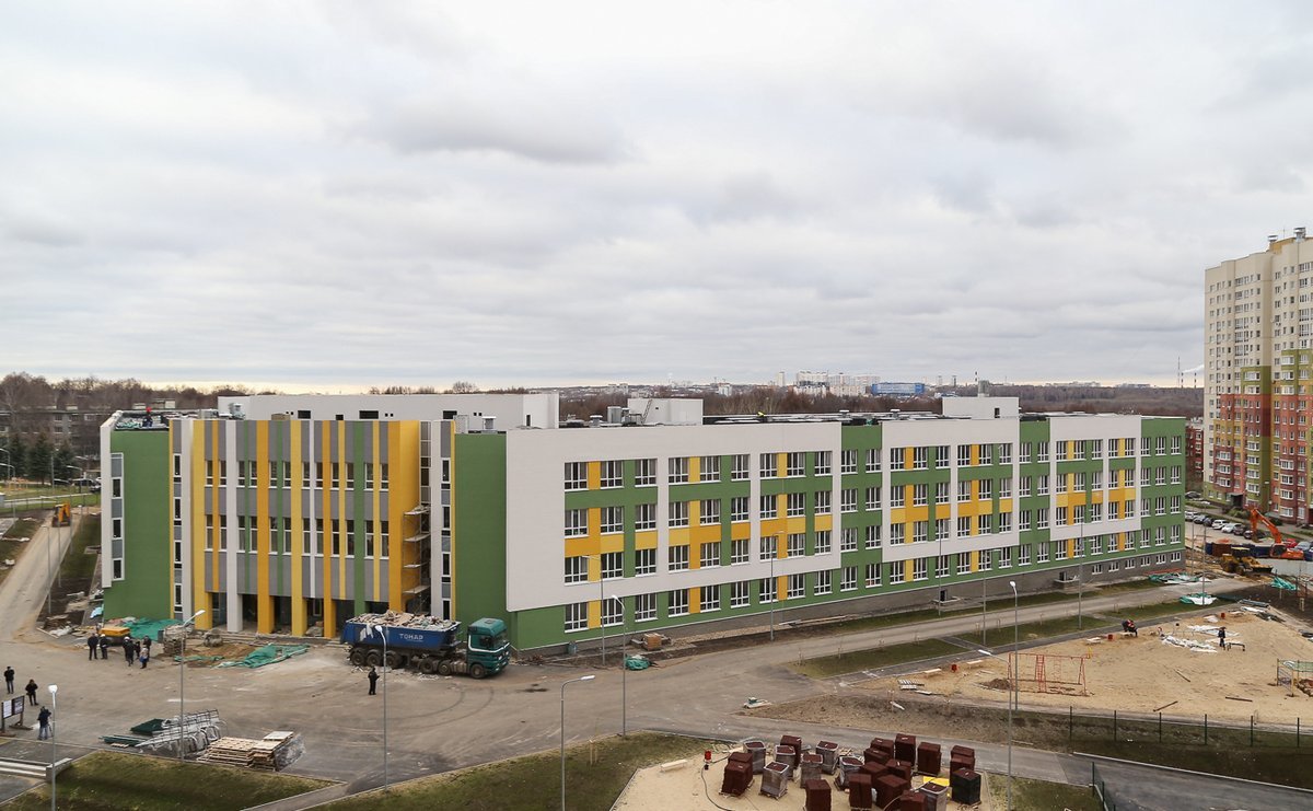 Строительство школы завершено на 96% в ЖК &laquo;Цветы&raquo; в Нижнем Новгороде - фото 1