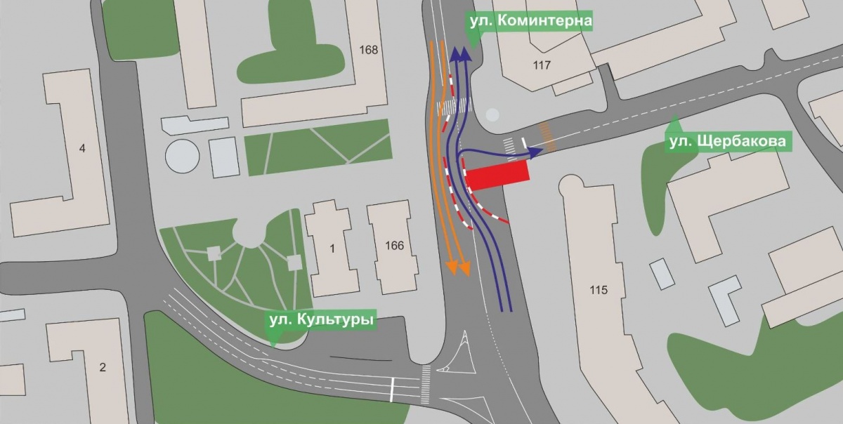 Движение транспорта ограничат на улице Коминтерна в Сормове - фото 1